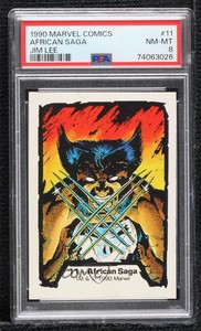 1990 Comic Images Marvel Comics Jim Lee African Saga #11 PSA 8 0x1m