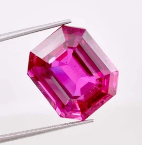FLAWLESS 19.55 Ct Natural Ceylon Purple Sapphire Radiant GIT Certified GEMSTONE - Picture 1 of 9