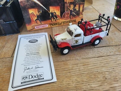 MATCHBOX MODELS OF YESTERYEAR 1946 DODGE POWER WAGON BRUSH/FIELD TRUCK YYM37636 - Image 1 of 4