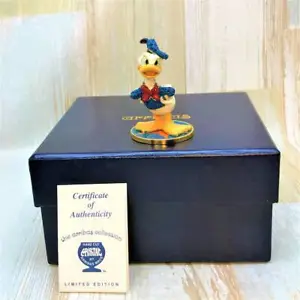 Donald Duck Figure Arribus Brothers Swarovski Metal Disney TDL Cinderella Castle - Picture 1 of 10