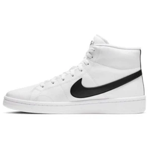 NIKE Men's Court Royale 2 MID Running Shoe, White Black White Onyx, 10.5 Narrow - Picture 1 of 8