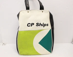 Vintage CP Canadian Pacific Ships Travel Bag 1970’s Green White -04 - Picture 1 of 14