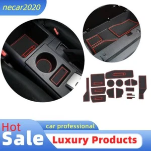 TPE Car Center Control Door Storage Slot Mat Pad For Toyota FJ Cruiser 2007-2021 - Picture 1 of 13