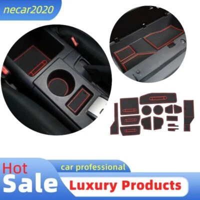 TPE Car Center Control Door Storage Slot Mat Pad For Toyota FJ Cruiser 2007-2021 - Image 1 of 4