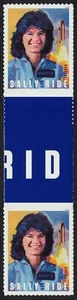 #5283 Sally Ride, Horizontal Gutter Pair [9], Mint **ANY 5=FREE SHIPPING** - Picture 1 of 1