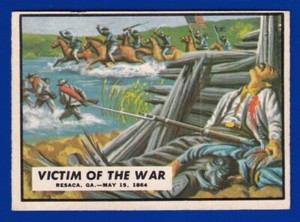 VICTIM OF THE WAR 1962 TOPPS CIVIL WAR NEWS #66 VG-EX+ (OC) NO CREASES