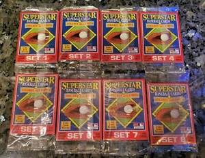 1990 STARLINE LONG JOHN SILVERS BASEBALL SUPERSTARS COMP. 2 SETS 1-8 80 CARDS