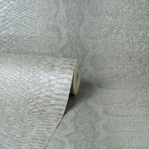 Vymura Milano Python Skin Grey Metallic Wallpaper 88736 - Picture 1 of 4