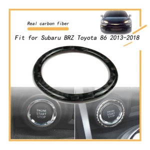 Cubierta de cuadro de botón de motor de fibra de carbono para Toyota 86 Subaru BRZ 2013-2018 - Imagen 1 de 5