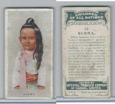 C6 Imperial Tobacco, Children Of All Nations, 1924, #10 Burma