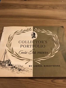 THE BEST OF BARRYMORE Gold-Etch Prints Collectors Portfolio by LIONEL BARRYMORE  - Picture 1 of 6