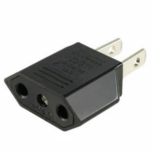 Adaptador adaptador de viaje convertidor enchufe de pared enchufe enchufe enchufe de alimentación UE euro Europa a EE. UU. - Imagen 1 de 4