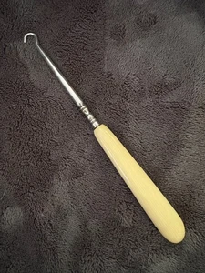 Vintage Button Hook Handle Composition Unknown - Picture 1 of 5