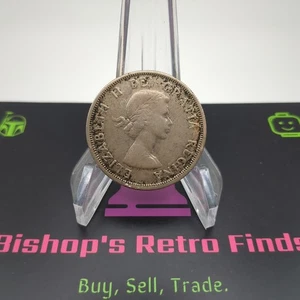 1858 -1958 Canada Silver One Dollar Coin $1 British Columbia Totem Pole  - Picture 1 of 4