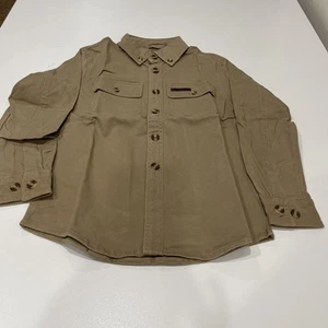 PROPERLY TIED HARVEST WORK SHIRT Camel YS - Picture 1 of 3