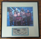 Star Trek The Next Generation Cast Framed Signed Photo LE #1727/2500 Autograph