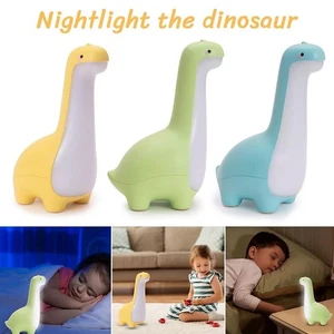 Cute Dinosaur Night Light Children's Night Light Bedside Lamp%2C USB R1X2 - Picture 1 of 19