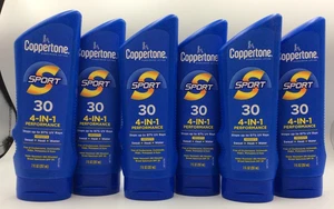 Coppertone Sport SPF 30 Sunscreen 7oz Water Resistant, NOV/2025, PACK OF 6 - Picture 1 of 2
