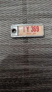 DAV License Plate Keychain TY369 Ohio 68 - Picture 1 of 1