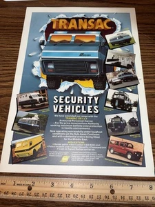 VTG TRANSAC Security Vehicles GS 4x4 Armoured Personnel Carrier Brochure IED EOD - Picture 1 of 2