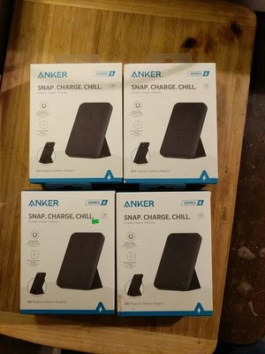 Batería inalámbrica magnética Anker 622 (MagGo) Snap Charge Chill - negra Foto 1 de 2