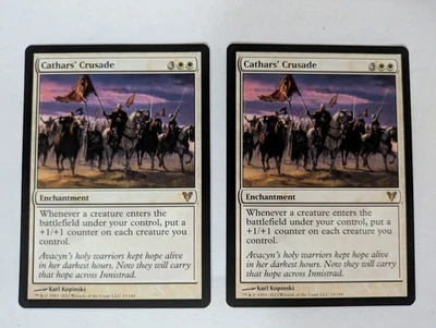 2 Cathars' Crusade Avacyn Restored MTG NM Free shipping with tracking - Image 1 of 2