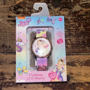 Nickelodeon JoJo Orologio LCD Lampeggiante Slide Charm Unicorno Stelle Rosa Bambini 6+ - Foto 1 di 3