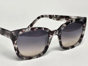 Warby Parker Aubrey Brown Colorful Tortoise Gray Square Designer Sunglasses - Picture 1 of 6