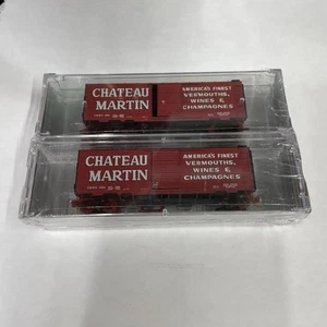 Micro Trains Line Chateau Martin 2 Pack N Scale Brand New Sealed USA Box Car - Picture 1 of 9
