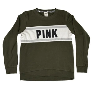 PINK Victoria Secret Sweatshirt Gr. S Pullover waldgrün - Bild 1 von 4