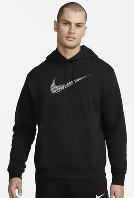 NEW Nike Club Fleece Hoodie Pullover Sweatshirt Black 694099-010 Mens Size XL - Image 1 of 4
