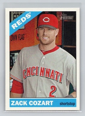 Zack Cozart 2015 Topps Heritage Baseball #370 Cincinnati Reds - Image 1 of 2