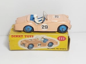 Original Dinky Toys Meccano Triumph TR2 Sports 111 mit Originalkarton Pink Rn 29 - Bild 1 von 13