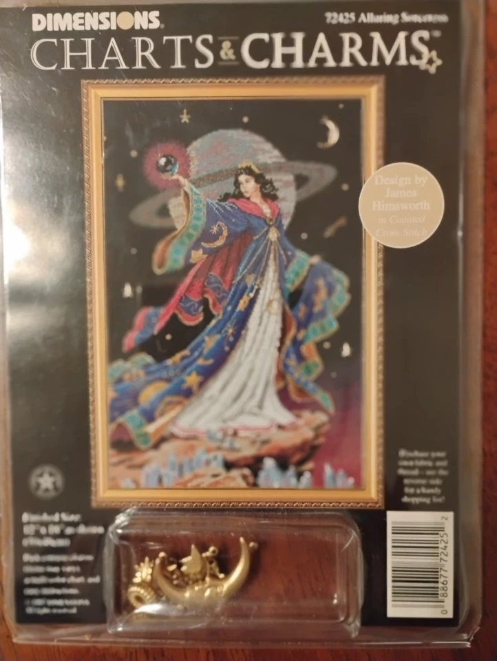 Dimensions Charts & Charms Alluring Sorceress Cross Stitch Pattern With Charms - Image 1 of 2