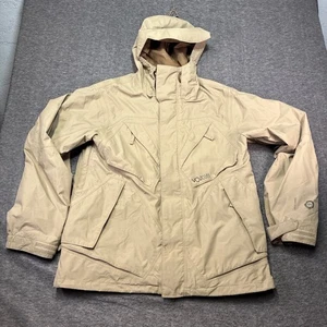 Volcom Mens Large Ski Snowboard Jacket V Line Tan GORE-TEX RECCO Winter Outdoor - Picture 1 of 10