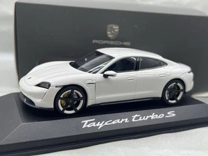πΊπ¦ 1:43 Porsche Taycan Turbo S Minichamps 1/43 White 1 - Picture 1 of 7
