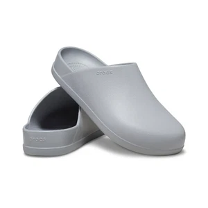 Nuovo CROCS donna DYLAN ZOCCOLO 209366 GRIGIO CHIARO UNISEX US M 9 -W 11 - Foto 1 di 6