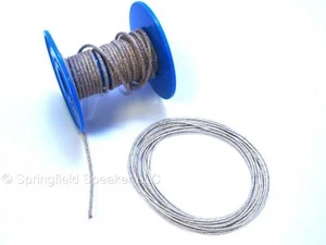 10 ft 400w Braided Speaker Tinsel Lead Wire .036" Dia. - Picture 1 of 1