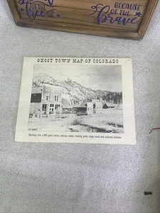 Geisterstadtplan von Colorado 22,5' x 17,5' gebraucht 1922 Copywright - Bild 1 von 12