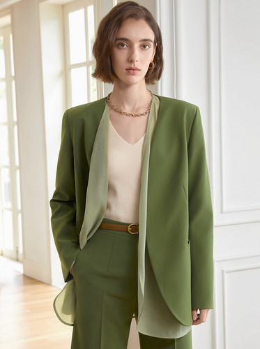 VETEMENTS Abito Autunno Donna Maniche Lunghe Ufficio Blazer Giacca Lavoro Business Retro Cappotti