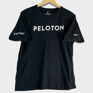 PELOTON Black White Century 100 Graphic Tee Men's L - Picture 1 of 7