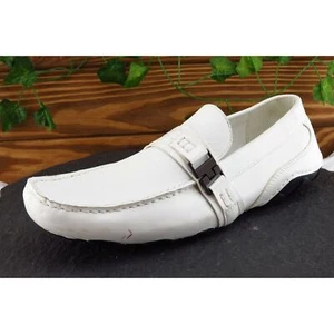 Scarpe Kenneth Cole Reaction taglia 9,5 M bianche mocassini da guida sintetici uomo - Foto 1 di 10