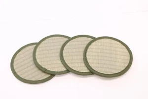 Oshimaya Igusa Tatami Mats 4 Pieces Round Approx. 16 x 16cm per Piece Mi - Picture 1 of 1