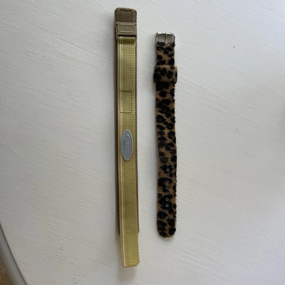 Correa de reloj Casio Baby-G G-File 20 mm amarilla original más 1 correa de leopardo Foto 1 de 4