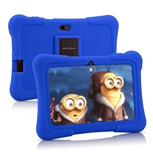 PRITOM Kids Tablet 7inch Android Tablet 16GB PAD With Bluetooth WiFi Dark Blue - Picture 1 of 6