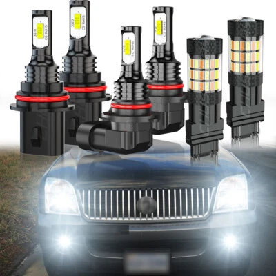 For Mercury Mountaineer 2002-2006 LED Headlight+Switchback Lights+Fog Light - Image 1 of 4