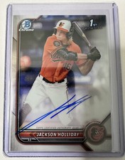 2022 1st Bowman Chrome Jackson Holliday Auto Rookie. Mint card!