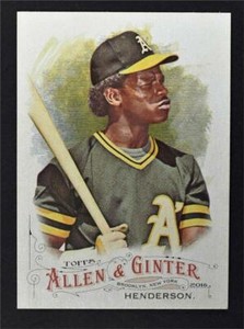 2016 Topps Allen and Ginter #296 Rickey Henderson - NM-MT