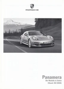 PORSCHE PANAMERA S 4S Turbo Preise Preisliste Ausstattungen 2009 PO - Picture 1 of 1