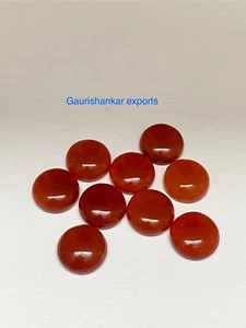 Red Onyx Round Cabochons Loose Gemstone 16x16 mm Natural Calibrated Size DG - Picture 1 of 7